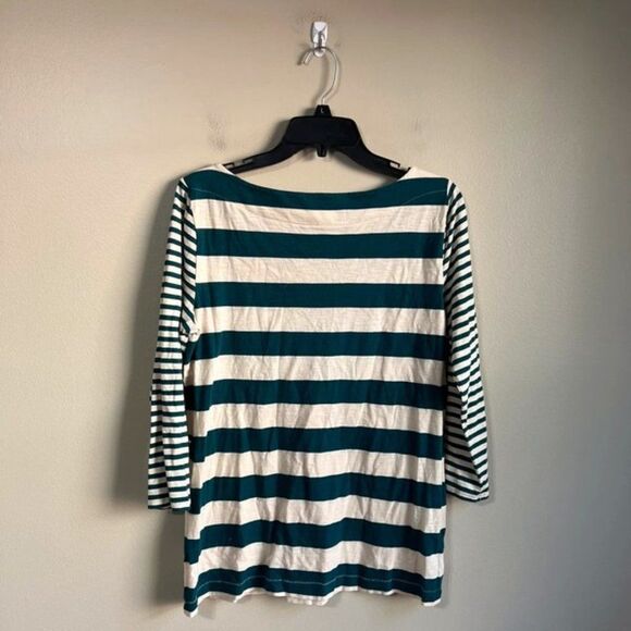 Loft large striped green top - Picture 3 of 4